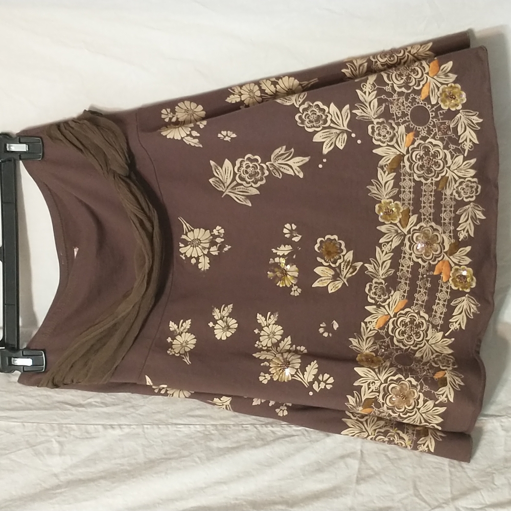 Free People Skirt XS Brown Floral
